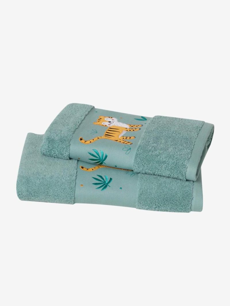 Tiger Bath Towel Bath Towels Green