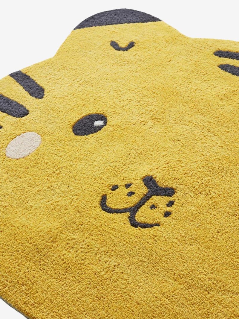 Tiger Rug, Hanoi Theme Bedding & Decor Yellow/Print