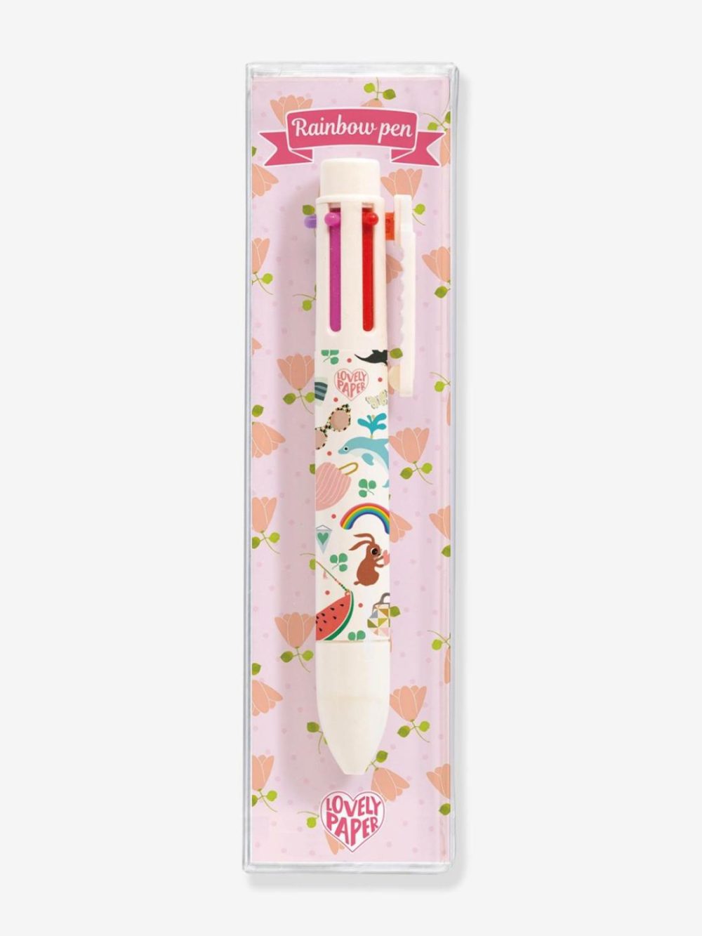 Tinou 6-Colour Rainbow Pen Arts & Crafts Rose