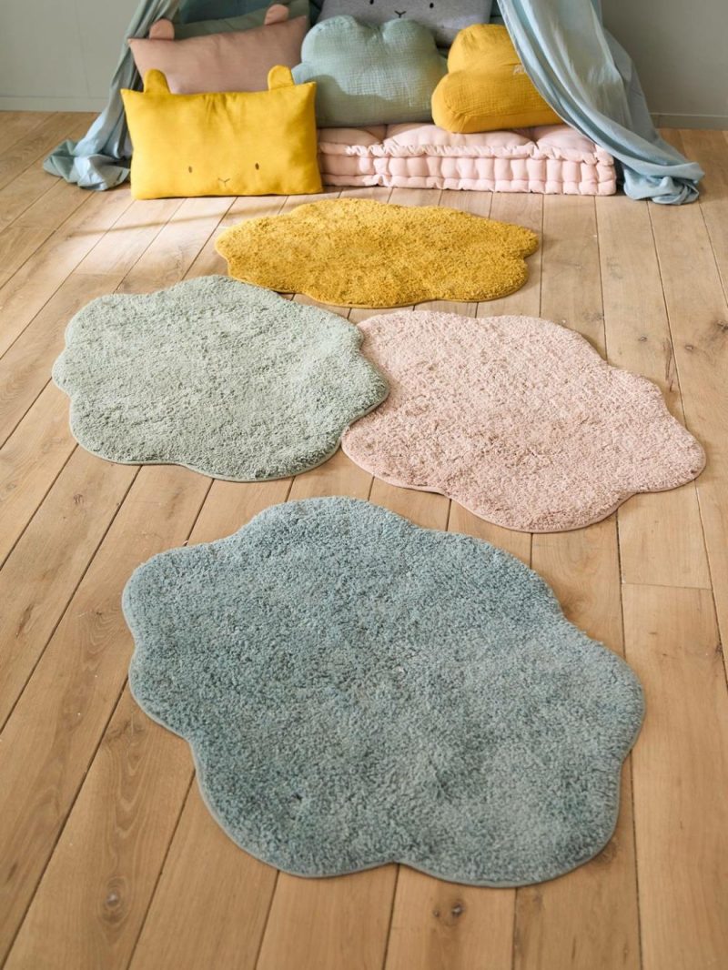 Towelling Cloud Rug Bedding & Decor Grey Blue