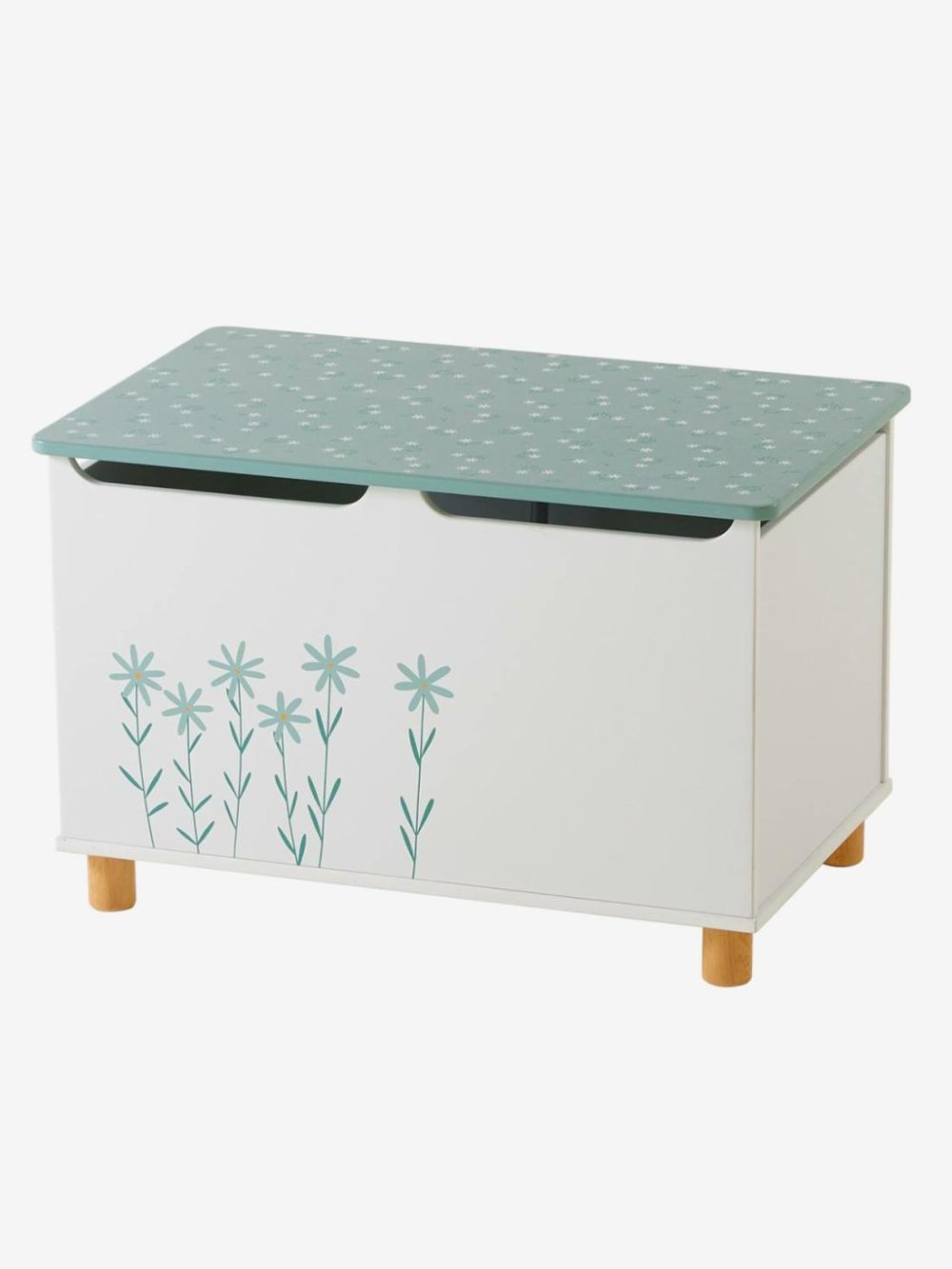 Toy Chest, Flowers Bedroom Furniture & Storage Sage Green