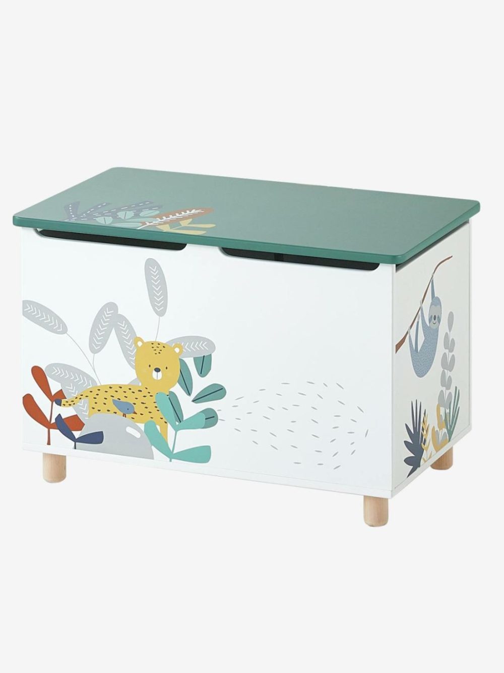 Toy Chest, Jungle Bedroom Furniture & Storage White