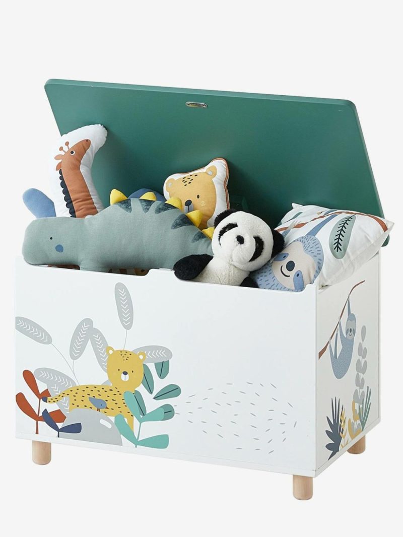 Toy Chest, Jungle Bedroom Furniture & Storage White