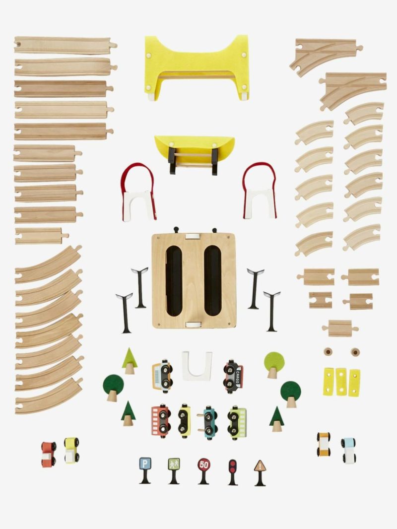 Train Circuit, 66 Pieces Playsets Multi