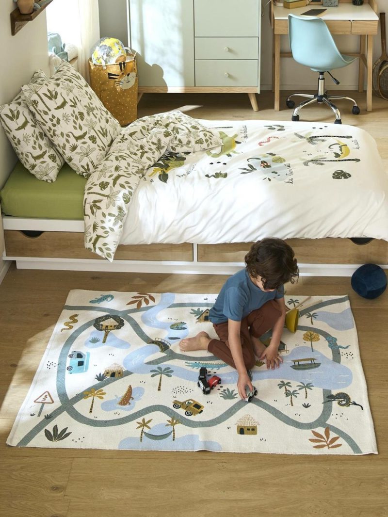 Trek Route Rug Bedding & Decor Ecru