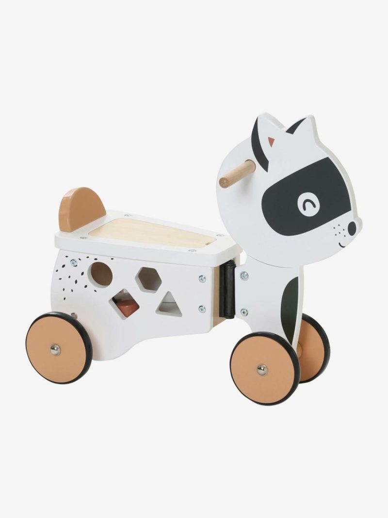 Tricycle With Storage In Fsc® Wood, Masked Raccoon Baby & Pre-School Toys Multi