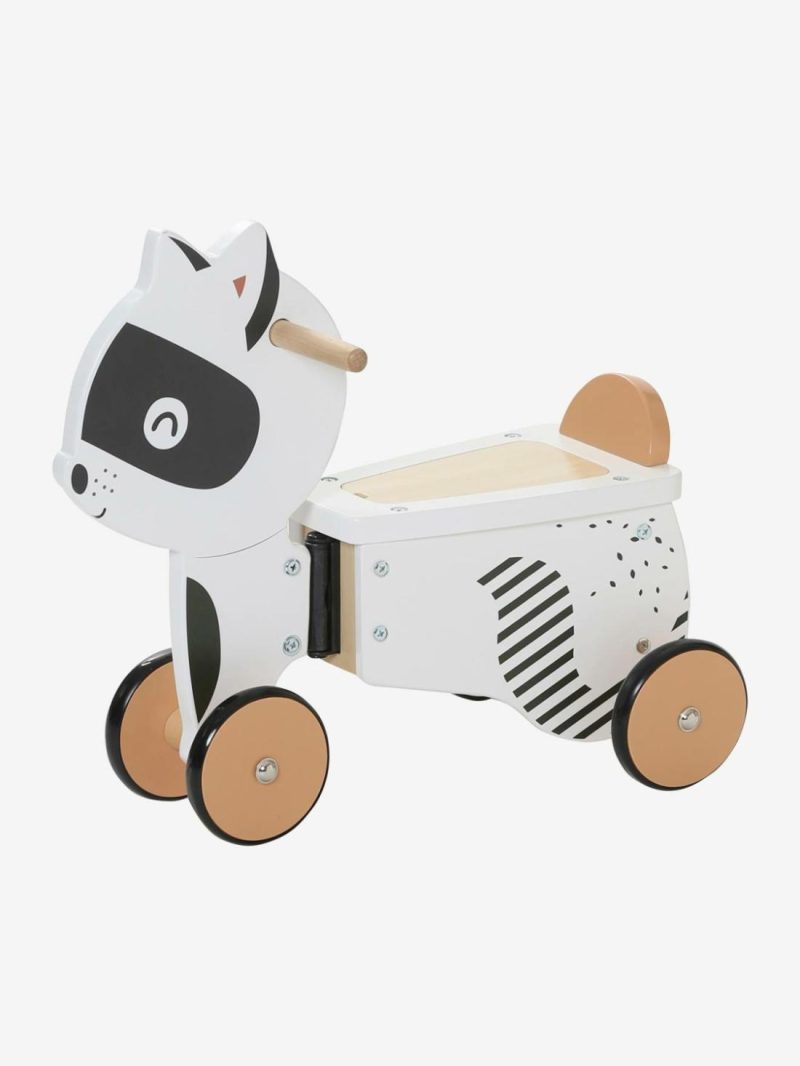 Tricycle With Storage In Fsc® Wood, Masked Raccoon Baby & Pre-School Toys Multi