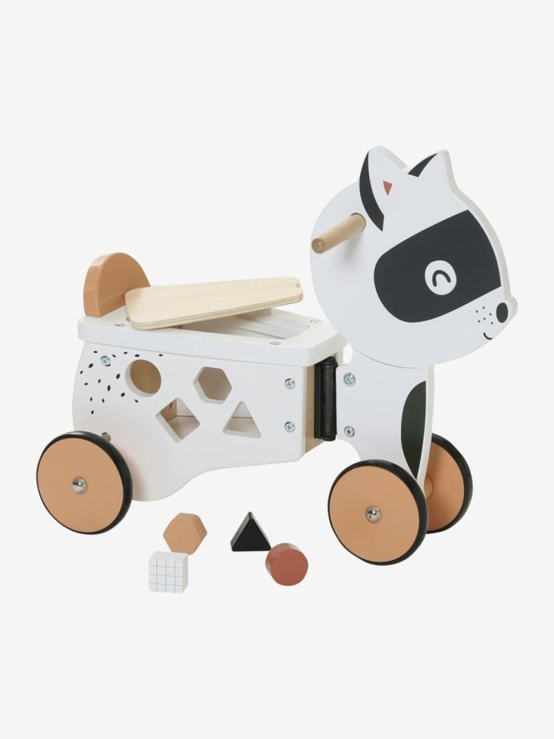 Tricycle With Storage In Fsc® Wood, Masked Raccoon Baby & Pre-School Toys Multi