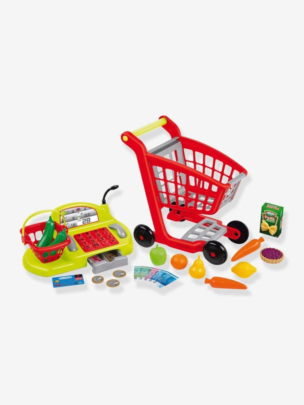 Trolley + Cash Register Role Play Toys White