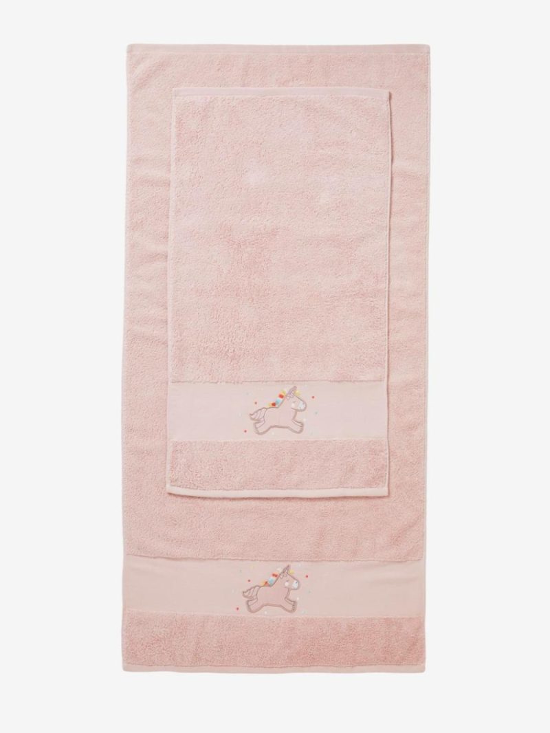 Unicorn Bath Towel Bath Towels Light Pink