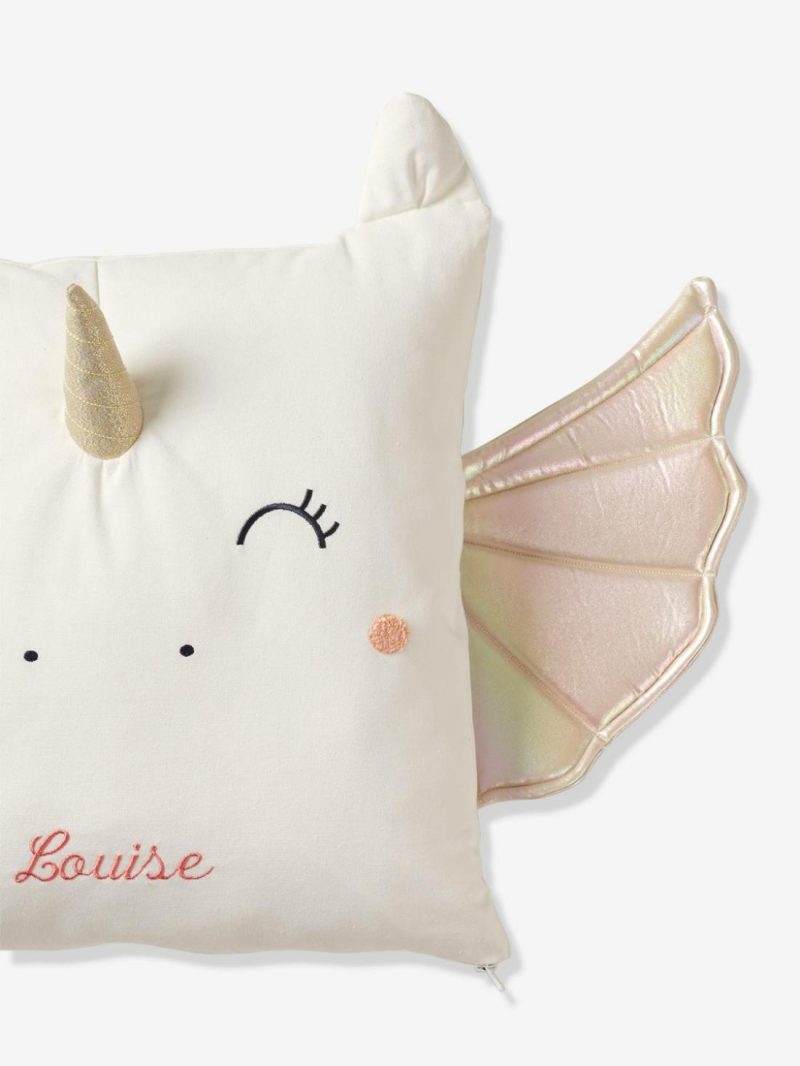 Unicorn Cushion Bedding & Decor Ecru