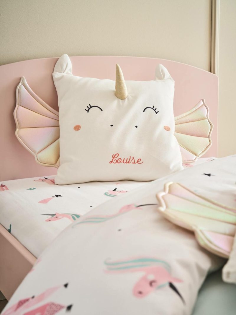 Unicorn Cushion Bedding & Decor Ecru