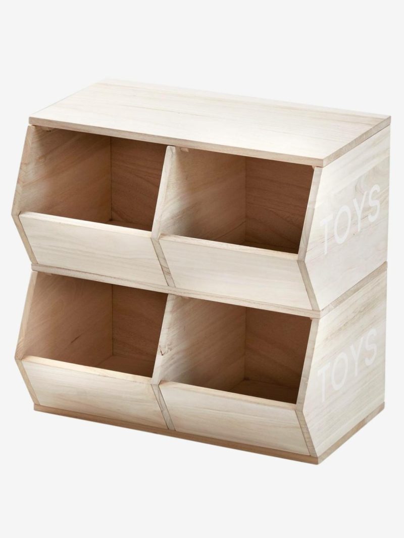 Unit With 4 Compartments, Toys Wood