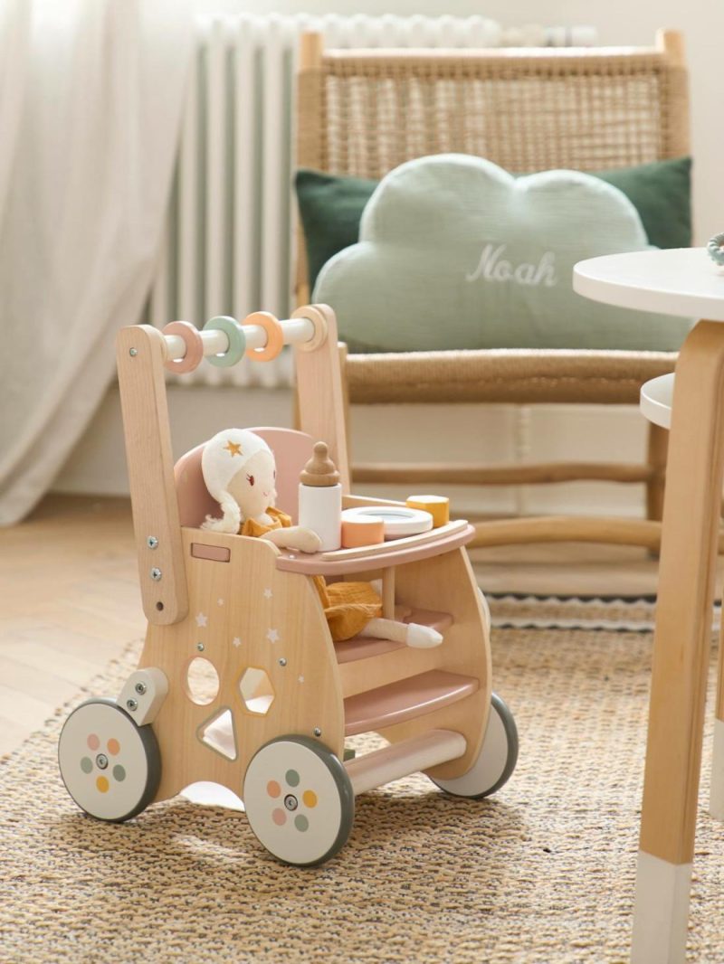 Walker With Seat For Doll, In Fsc® Wood Baby & Pre-School Toys Green