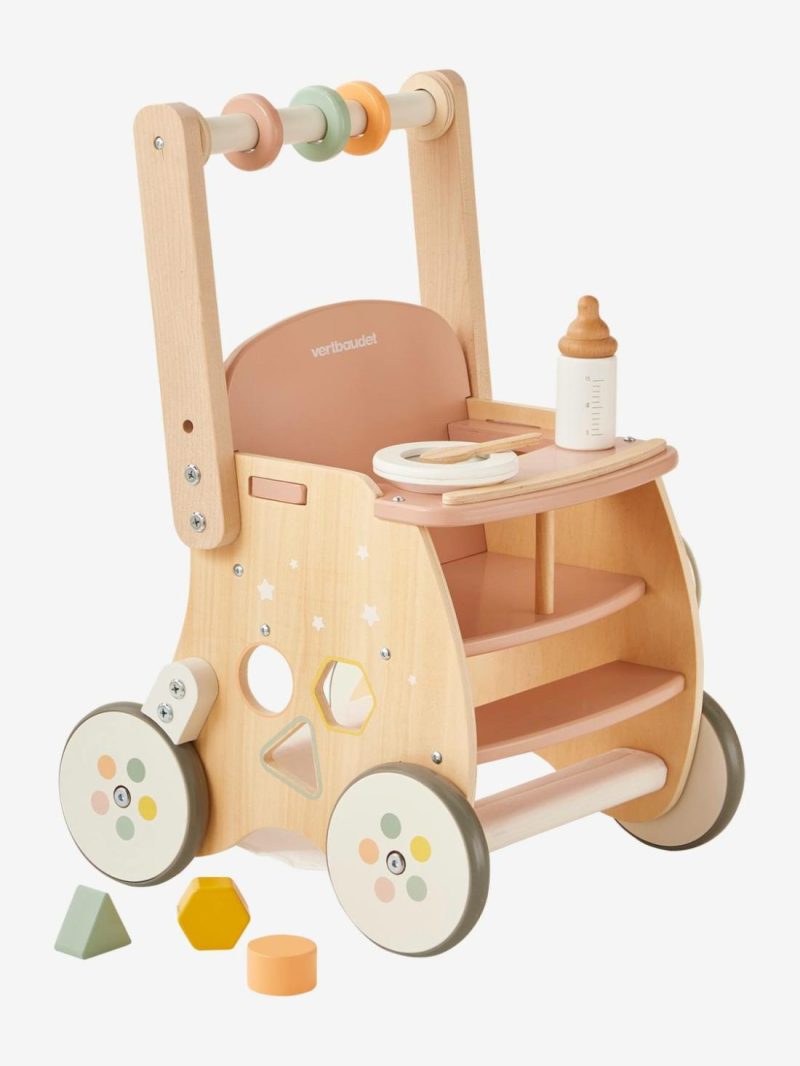 Walker With Seat For Doll, In Fsc® Wood Baby & Pre-School Toys Green