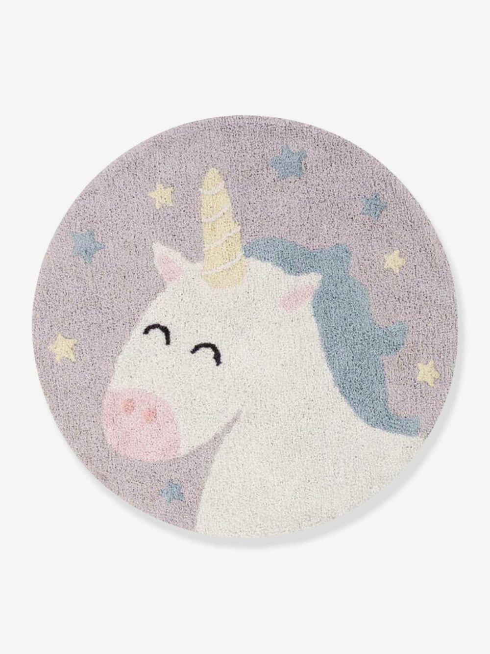 Washable Cotton Rug, Believe In Yourself Unicorn By Lorena Canals Bedding & Decor Grey