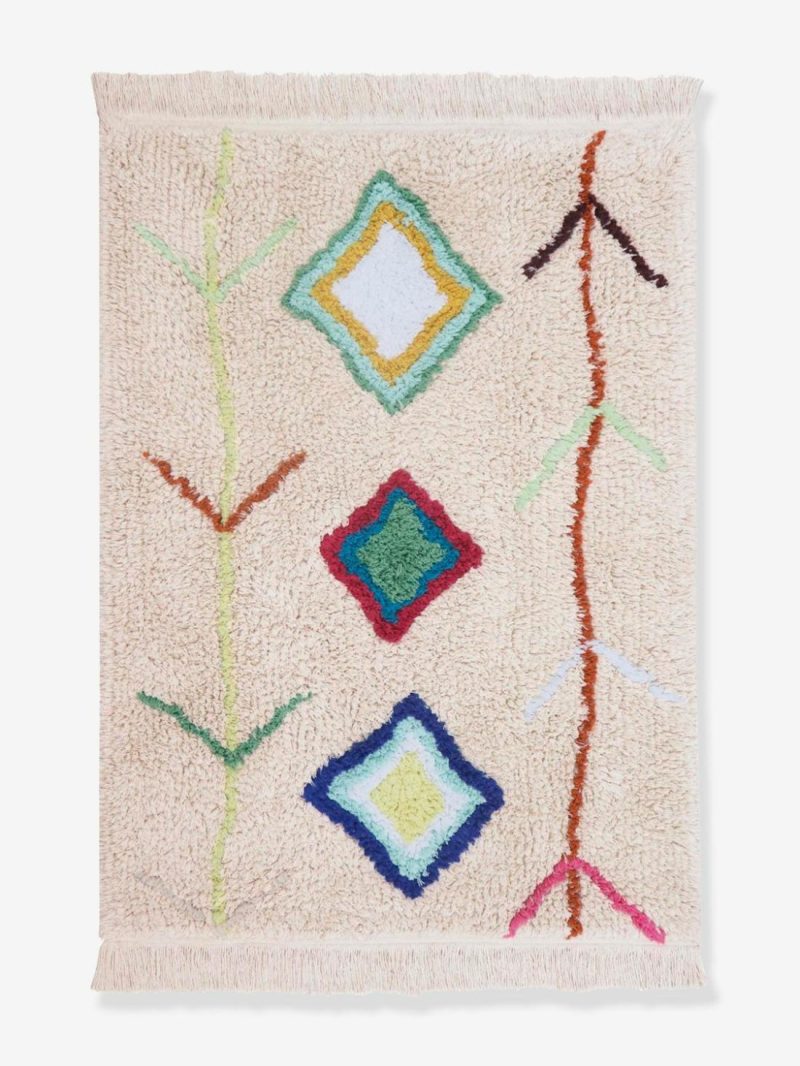 Washable Cotton Rug, Mini Berbere Bedding & Decor Multicoloured