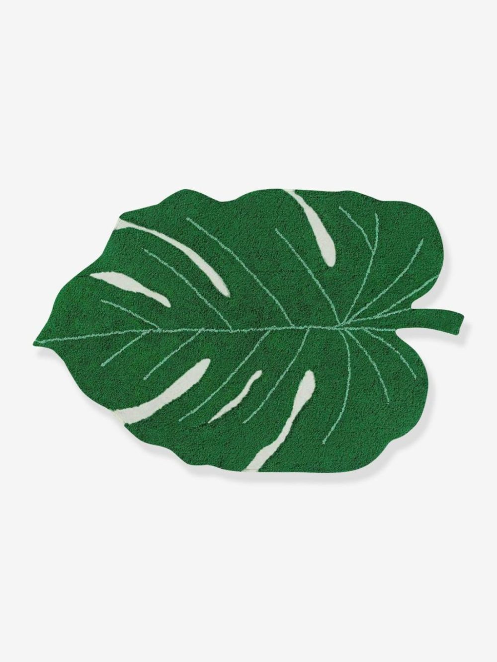 Washable Cotton Rug, Monstera Leaf By Lorena Canals Bedding & Decor Green