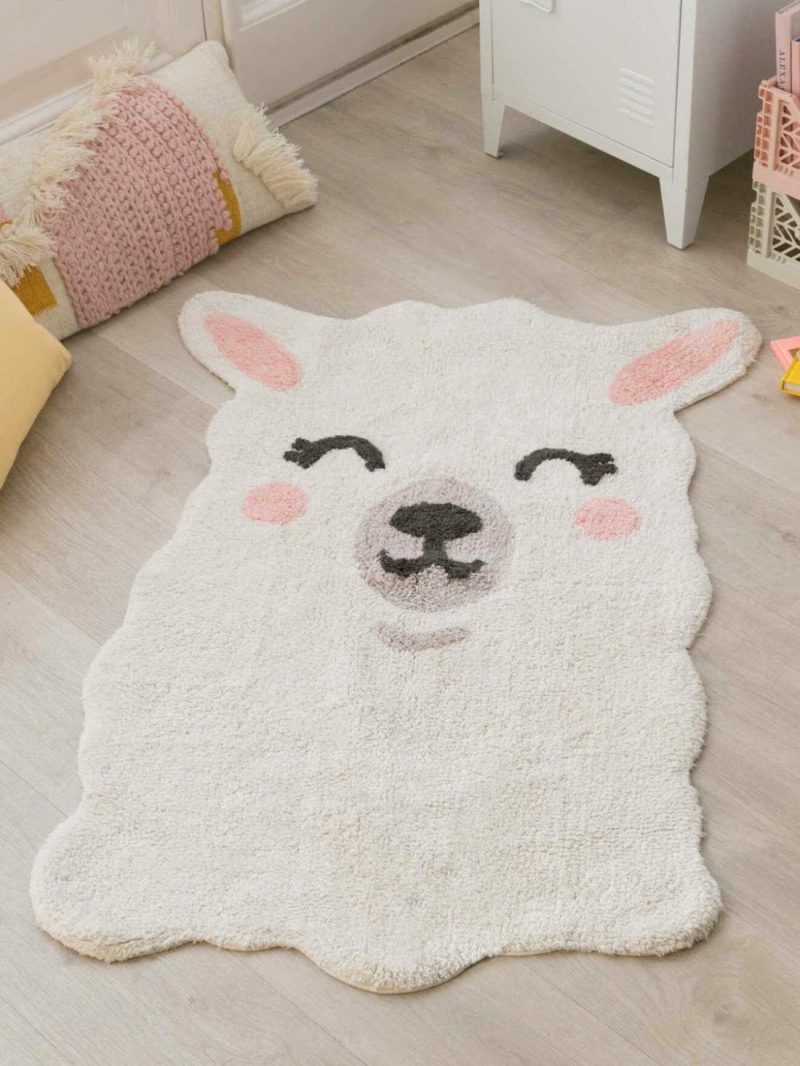 Washable Cotton Rug, Smile Like A Llama By Lorena Canals Bedding & Decor