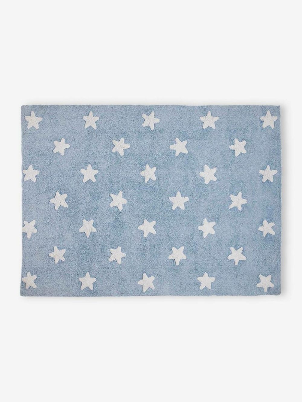 Washable Rectangular Cotton Rug With Stars By Lorena Canals Bedding & Decor Blue