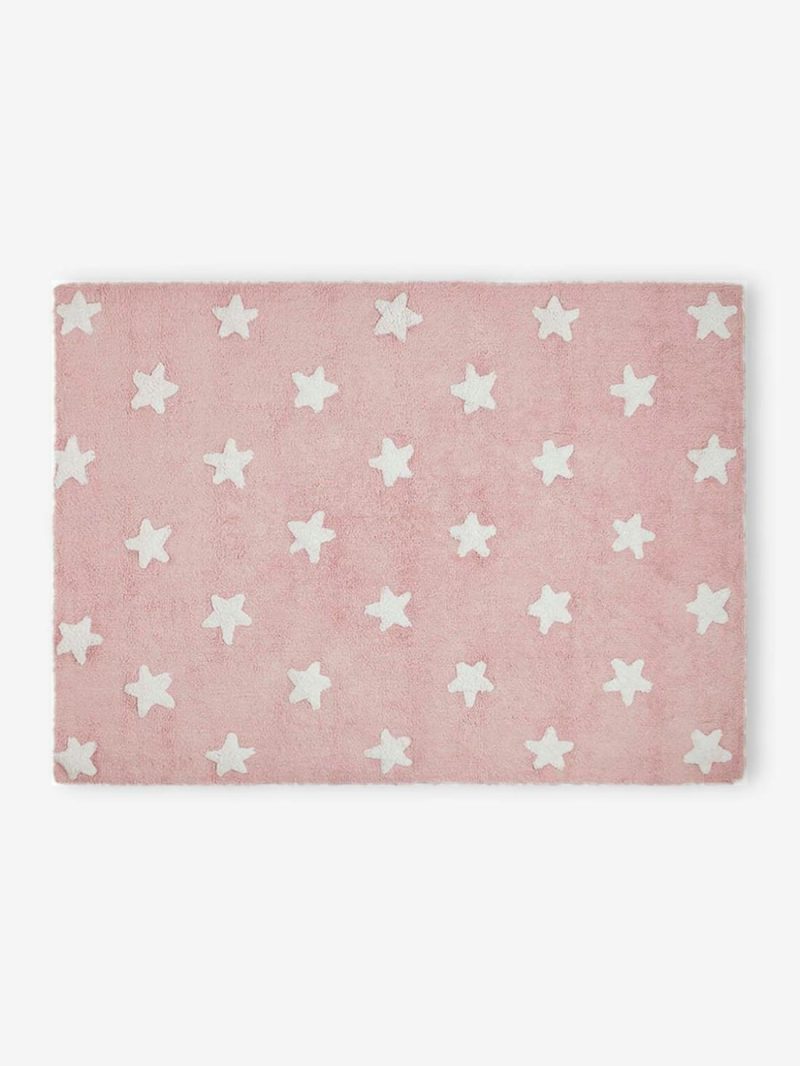 Washable Rectangular Cotton Rug With Stars By Lorena Canals Bedding & Decor Blue