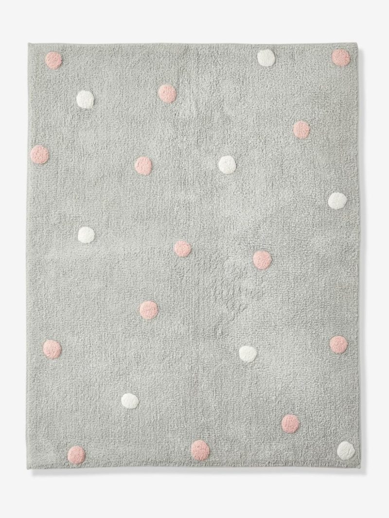 Washable Rug, Confetti Bedding & Decor Grey/Print