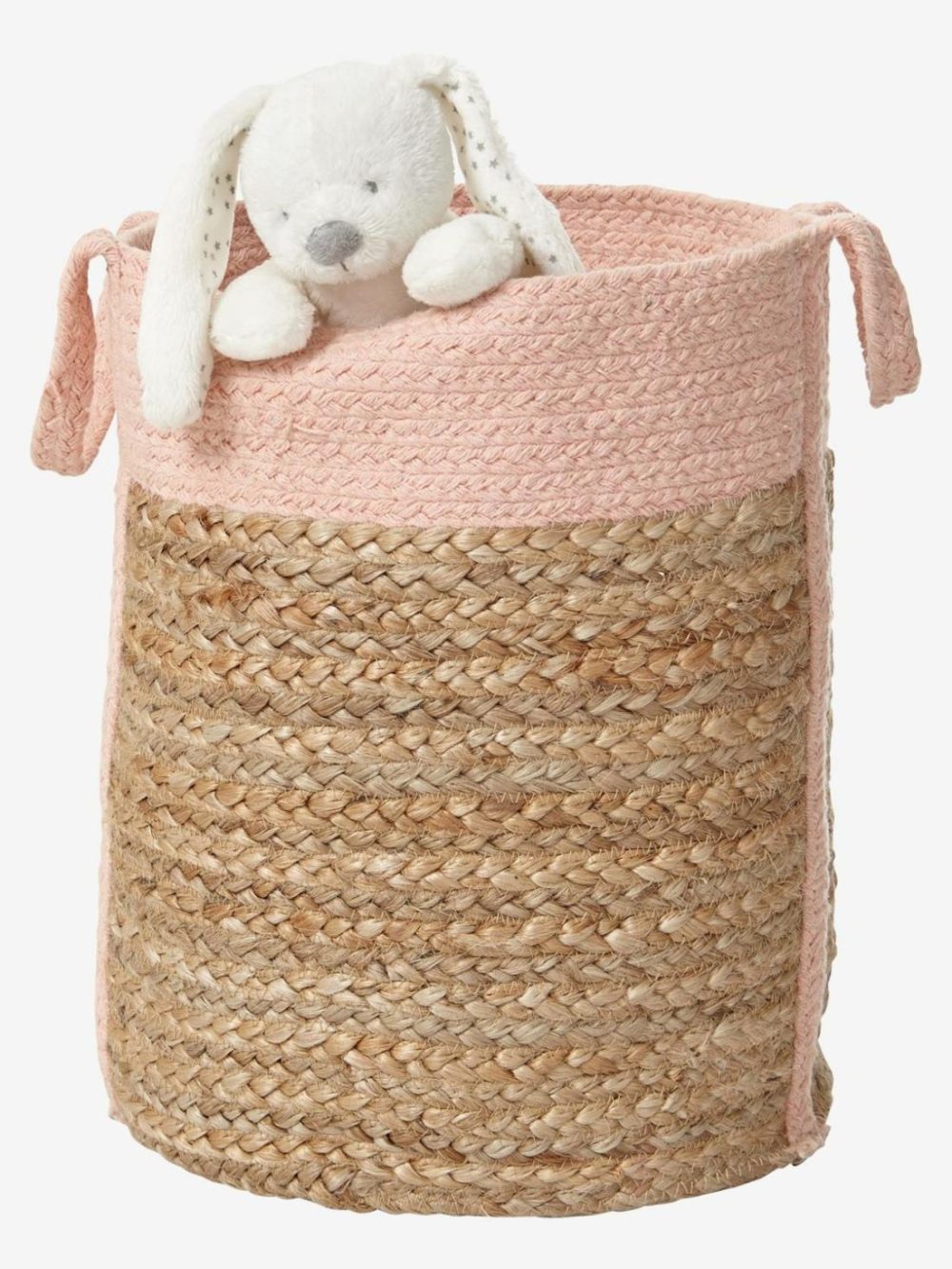 Wicker Basket Bedroom Furniture & Storage Light Pink