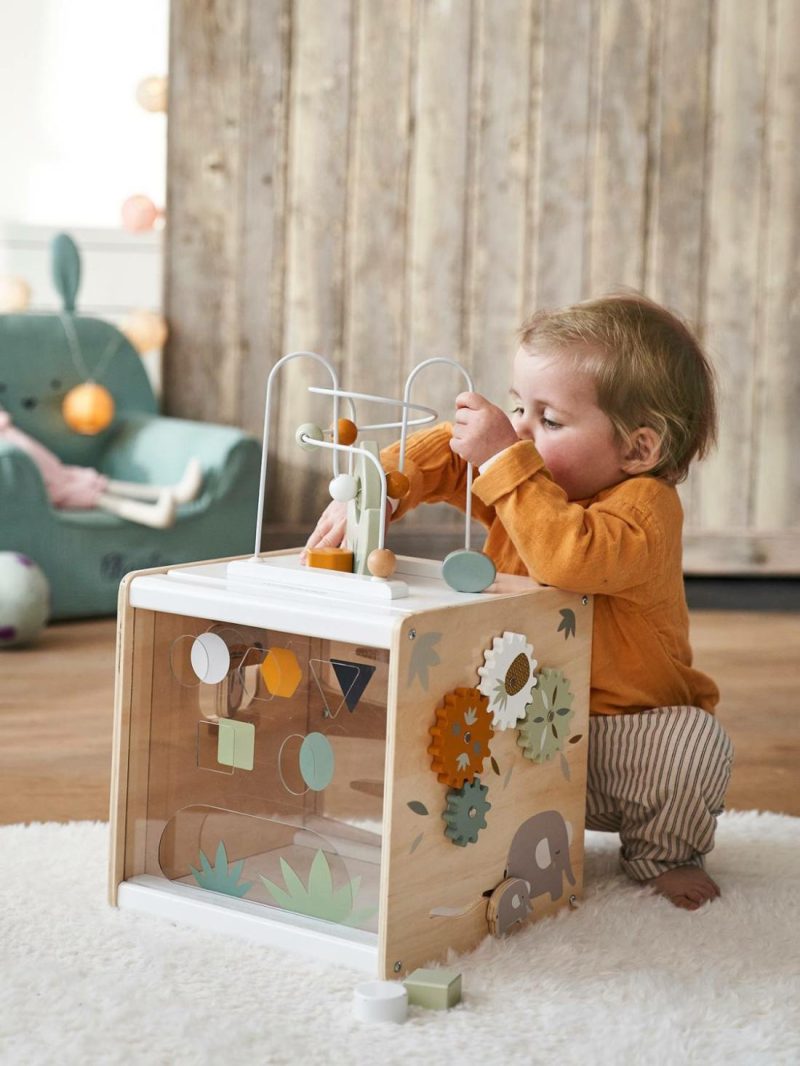 Wooden Activity Cube, Hanoi Theme Baby & Pre-School Toys Multi