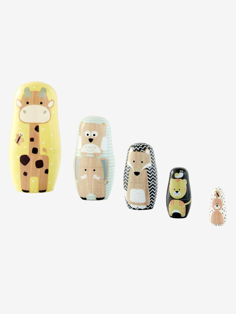 Wooden Animal Nesting Dolls Baby & Pre-School Toys Multi