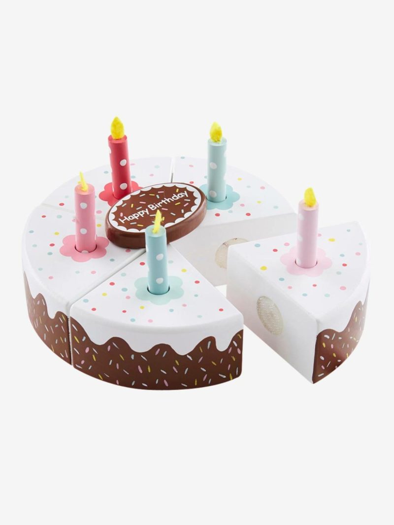 Wooden Birthday Cake Role Play Toys Multi