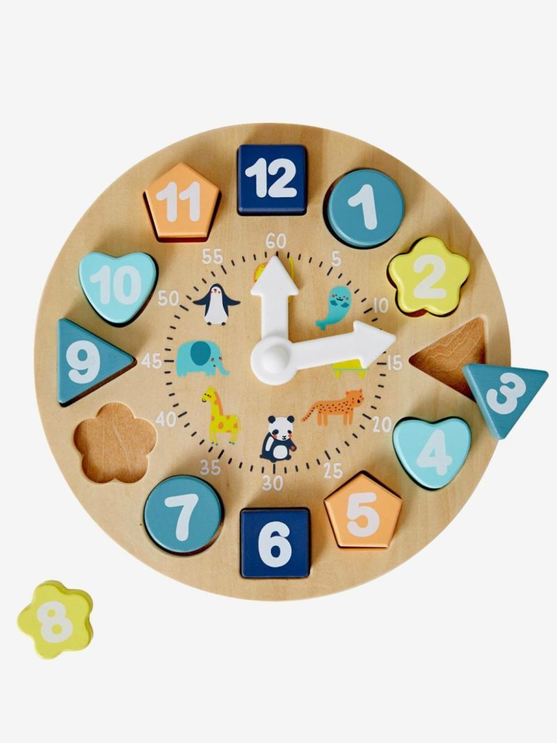 Wooden Educational Clock Educational Games Wood/Multi