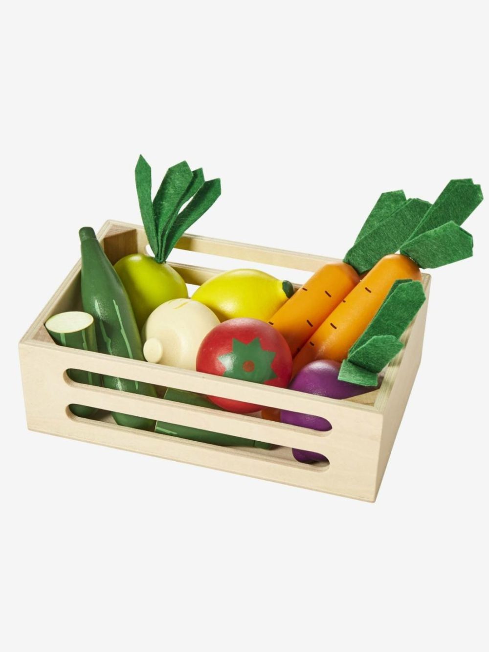 Wooden Fruit Boxes Role Play Toys Multi