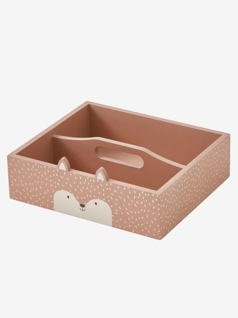 Wooden Pencil Case Box, Fox Bedding & Decor Terracotta