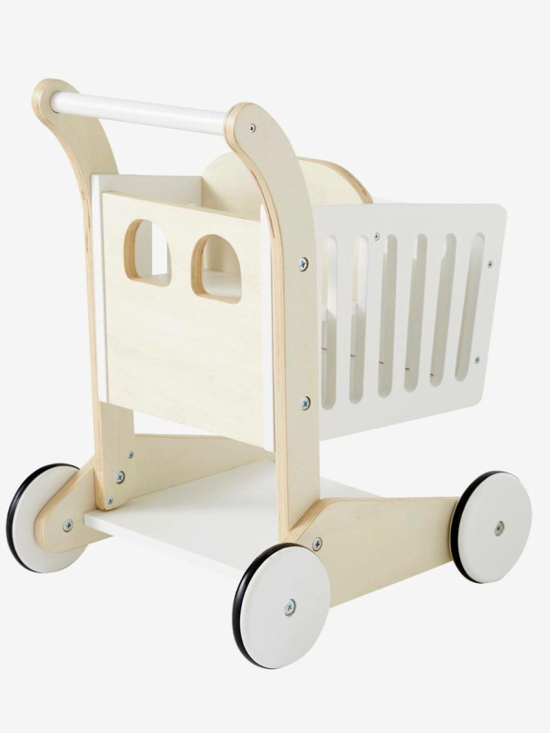 Wooden Shopping Trolley Role Play Toys