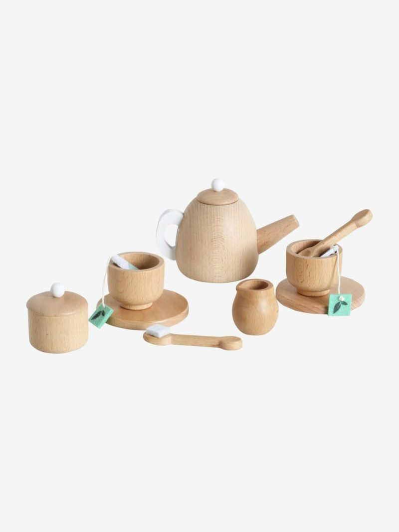 Wooden Tea Set Role Play Toys Wood