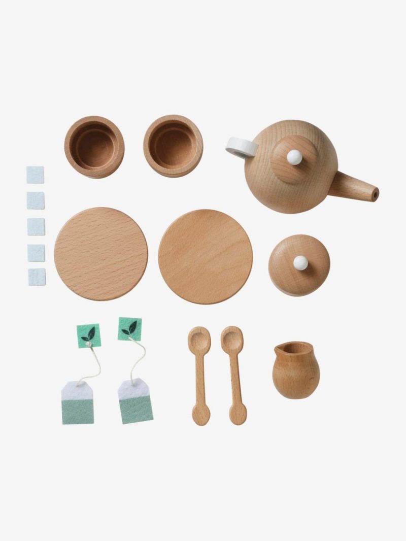 Wooden Tea Set Role Play Toys Wood