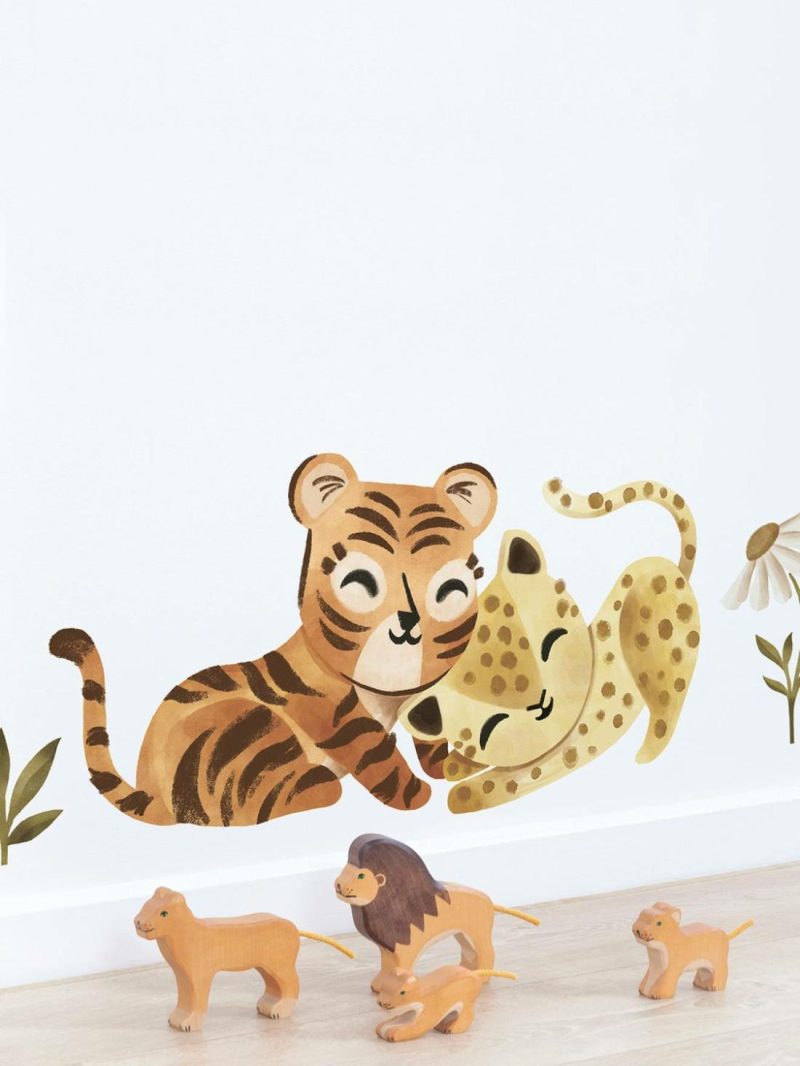 Xl Leopard/Tiger Stickers, Felidae By Lilipinso Bedding & Decor Bronze