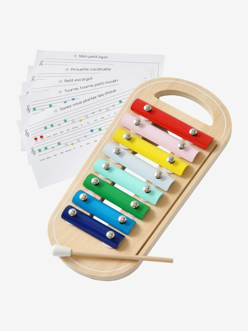 Xylophone With Music Sheets Baby & Pre-School Toys Multi