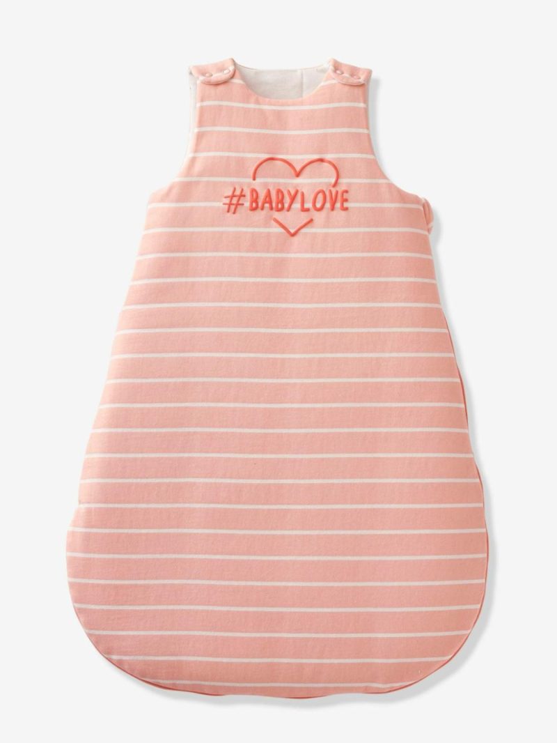 Sleeveless Baby Sleep Bag, #Baby Baby Bedding Pink Medium Striped