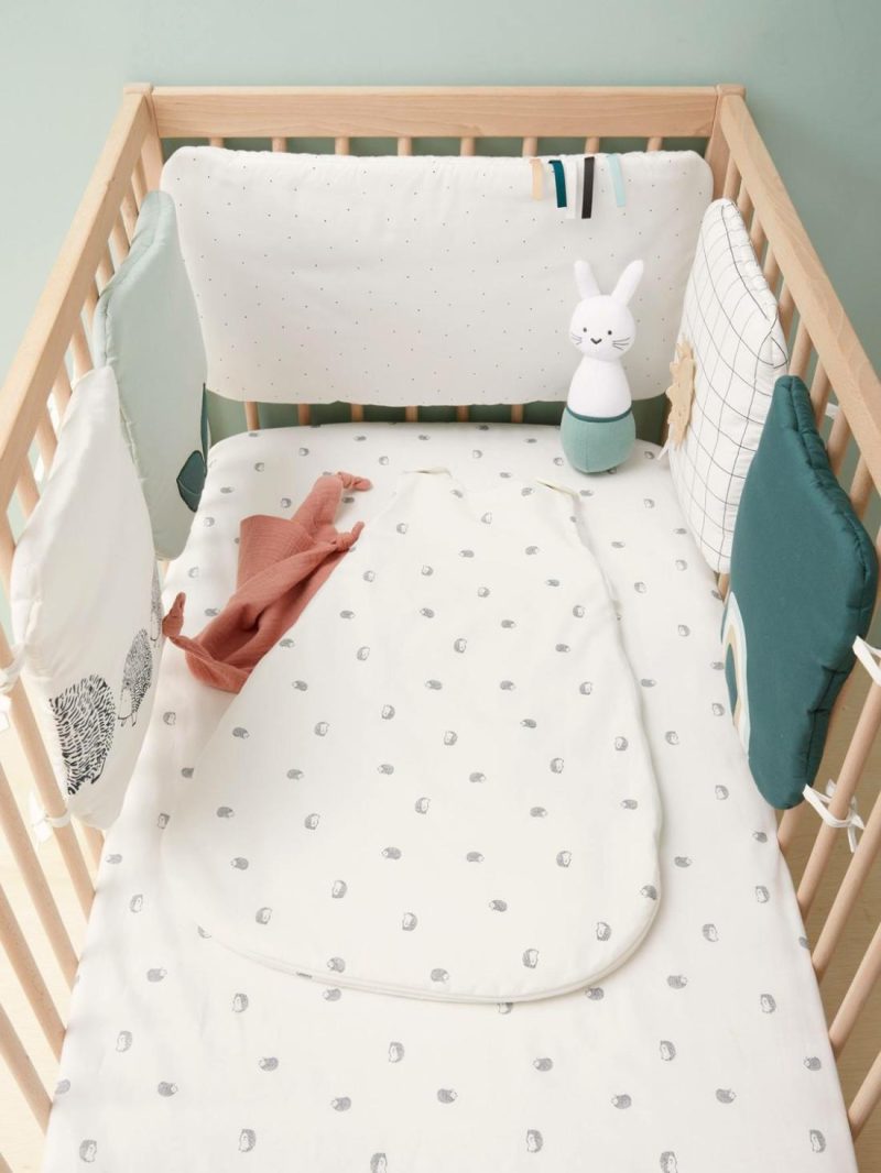 Sleeveless Summer Baby Sleep Bag, Organic Collection, Lovely Nature Baby Bedding White/Print