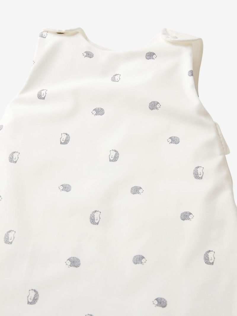 Sleeveless Summer Baby Sleep Bag, Organic Collection, Lovely Nature Baby Bedding White/Print