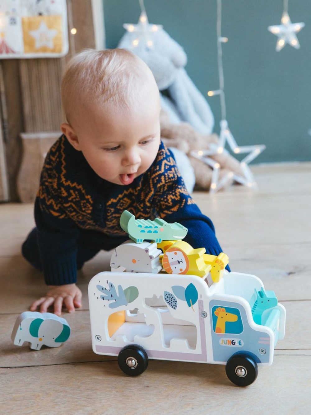 Truck Shape Sorter, Jungle Baby & Pre-School Toys Multi